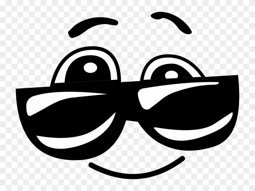 Free Smiley With Sunglasses Vector - Kacamata Vektor Clipart