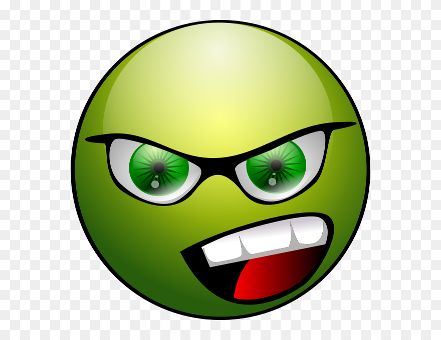 Green - Smiley - Face - Clip - Art - Emotions - Green Smiley - Png Download
