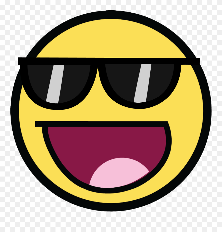 Awesome Face Clipart - Awesome Face With Sunglasses - Png Download