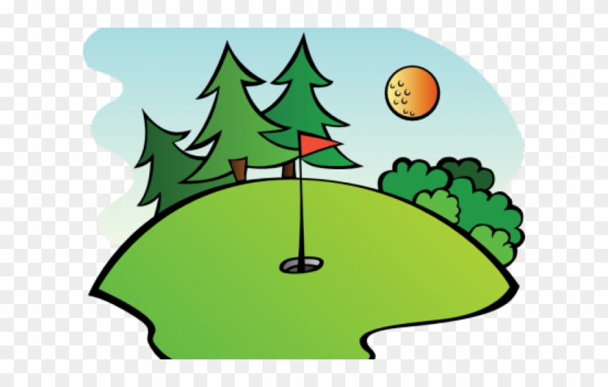 Mini Golf Course Cartoon Clipart