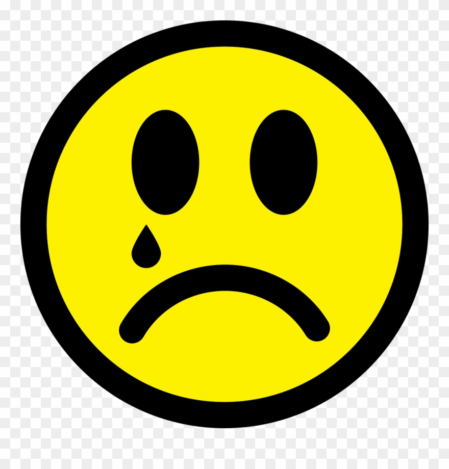 Sad Face Smiley - Sad Smiley Clipart