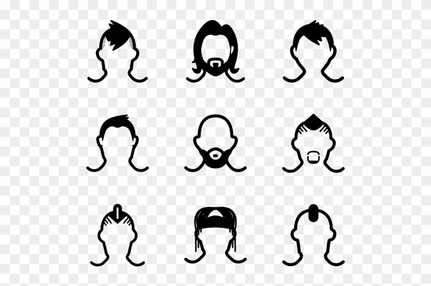 Football Players Profile - Library Clipart