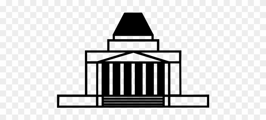 Melbourne Shrine Of Remembrance Rubber Stamp - Architecture Clipart