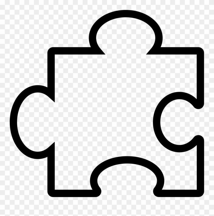 Piece Outline Svg Png Icon Free Download - Puzzle Piece Outline Png Clipart