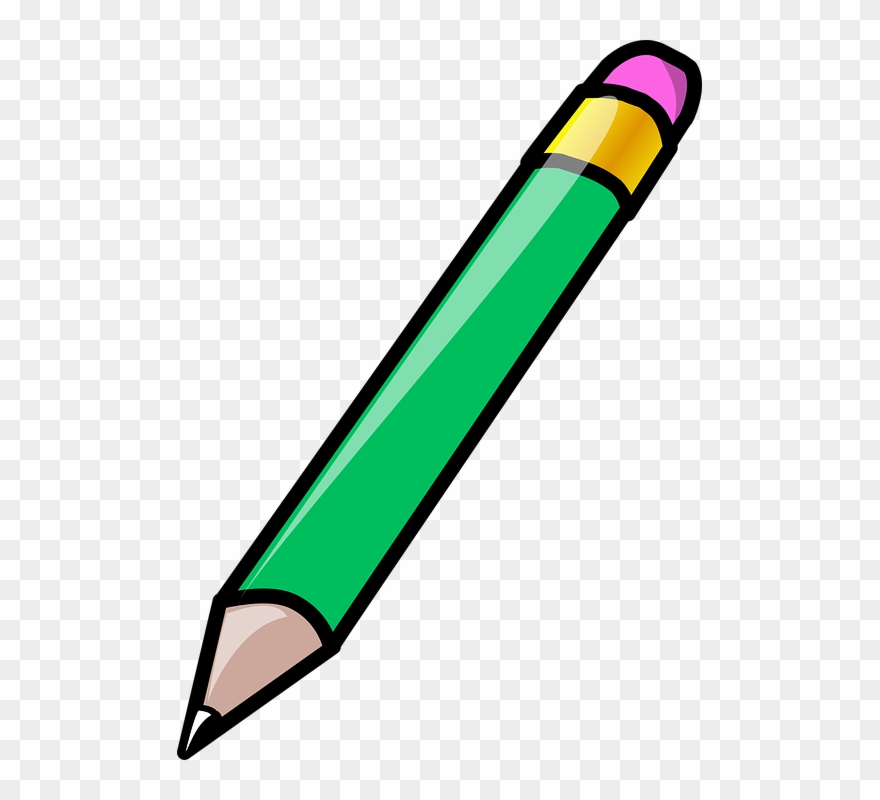 Green Clipart Eraser - Green Pencil Clipart - Png Download