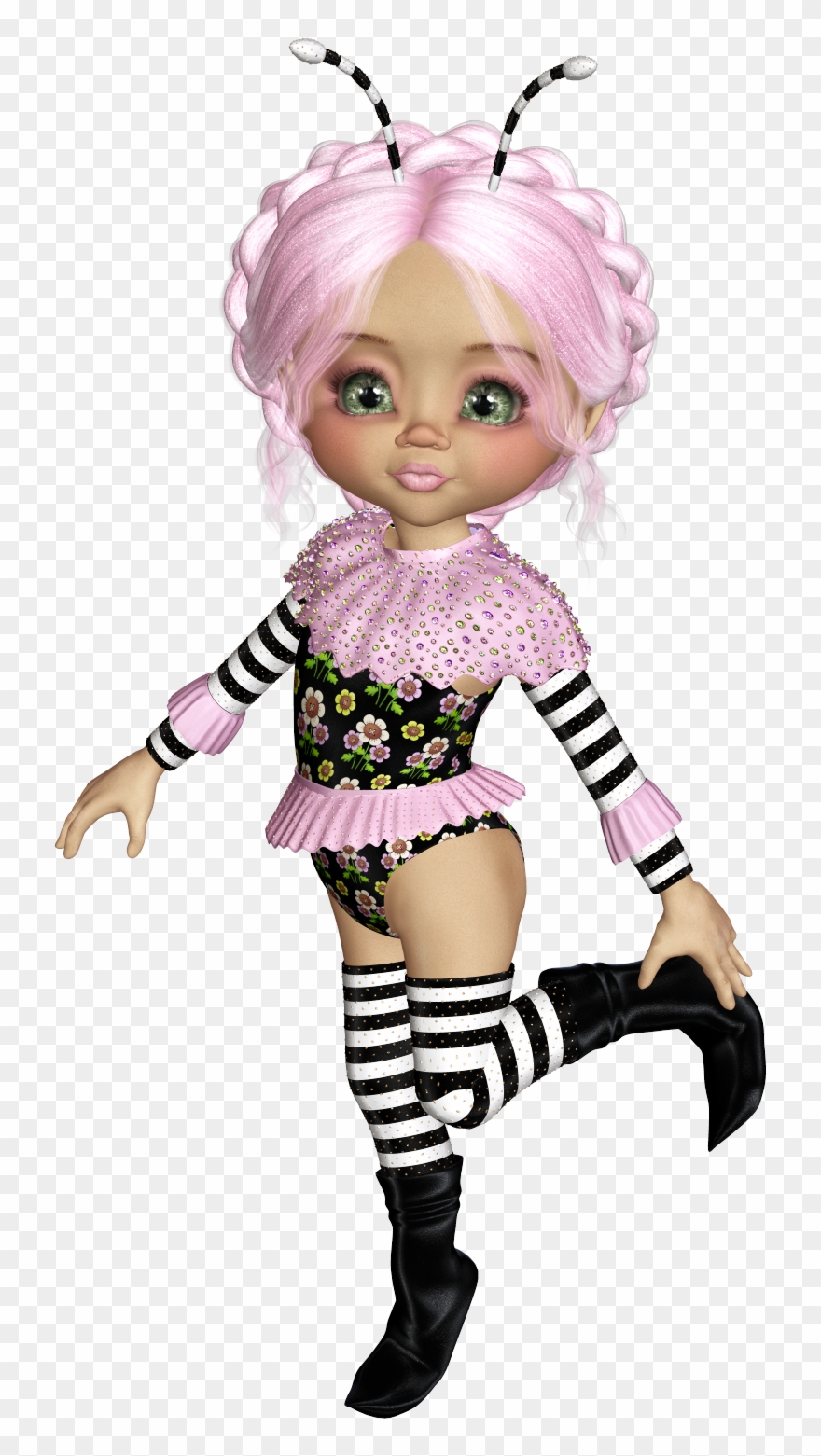 ╰⊰✿gs✿⊱╮ Girl Clipart, Elf Doll, Cute Fairy, - 2018 - Png Download