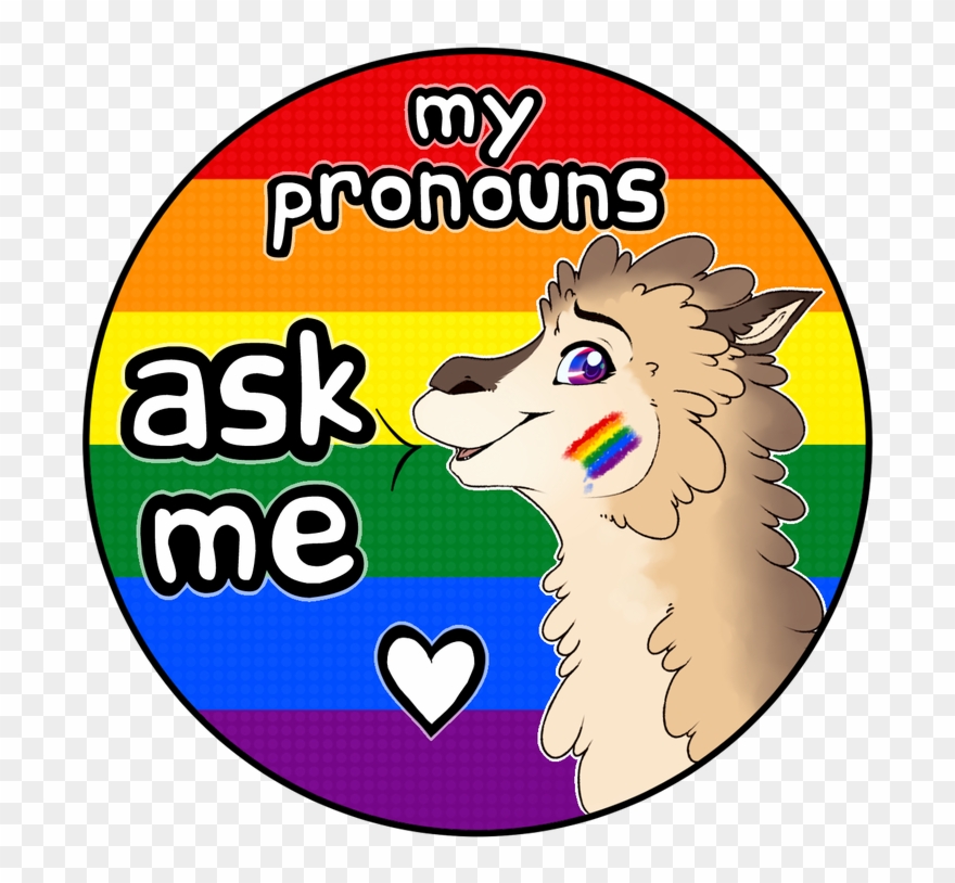 Fill Out A Pronoun Alpaca Pin Merch Form - Mashup Clipart