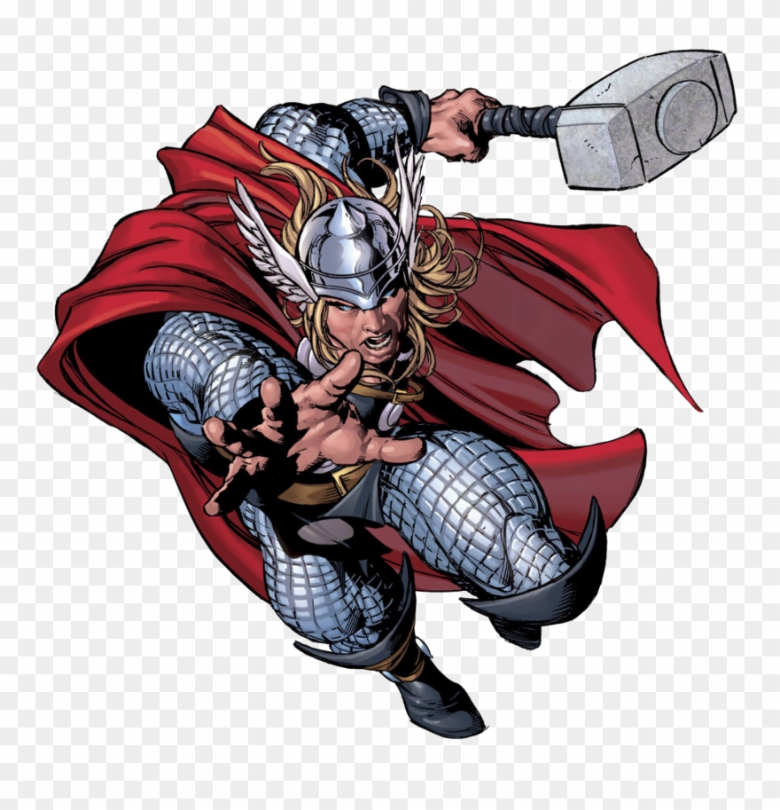Character Profile Series Thor Marvel Super Heroes Clipart - Marvel Universe Action Figure - Thor - Png Download