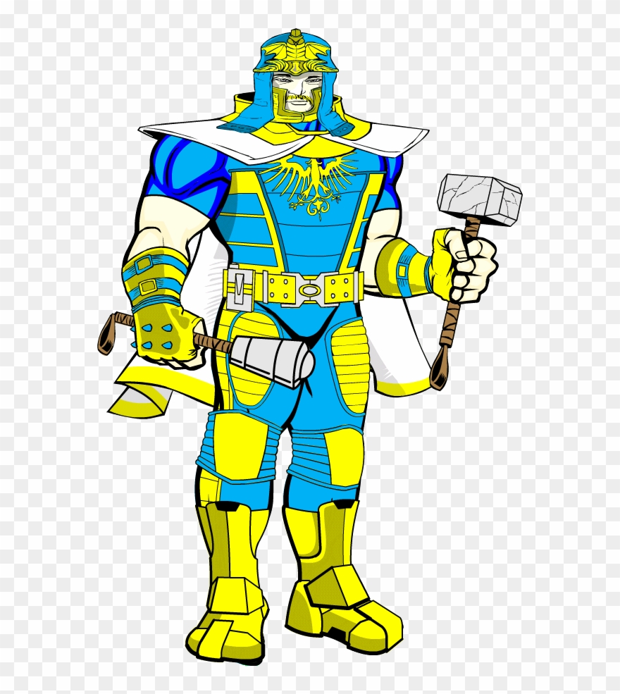 Iron Leader , Thor (earth 1916), And Thordis Made In - Cartoon Clipart