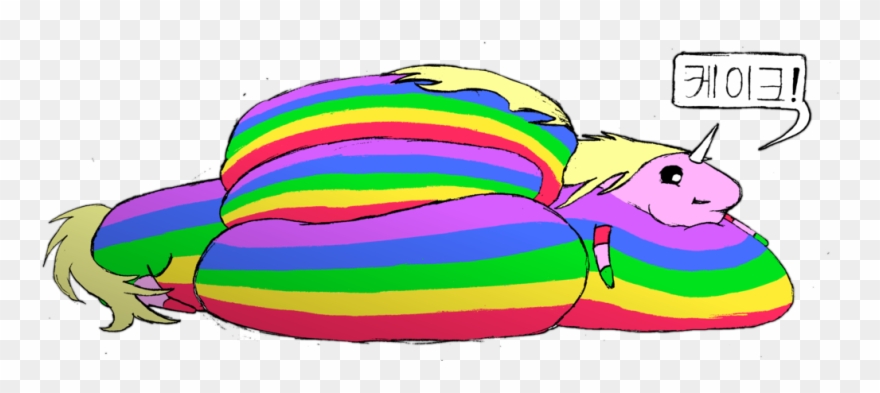 Fat Lady Rainicorn By Bigbellys - Fat Adventure Time Clipart