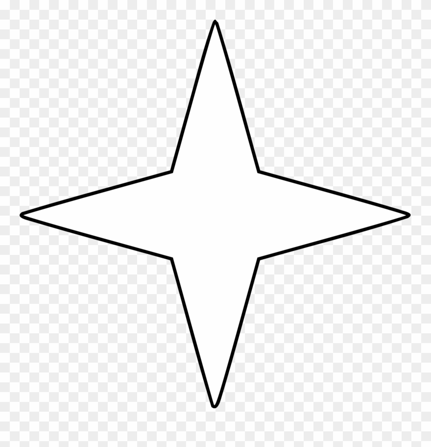 Svg Freeuse Download File Four Points Svg - 4 Point Star Svg Clipart