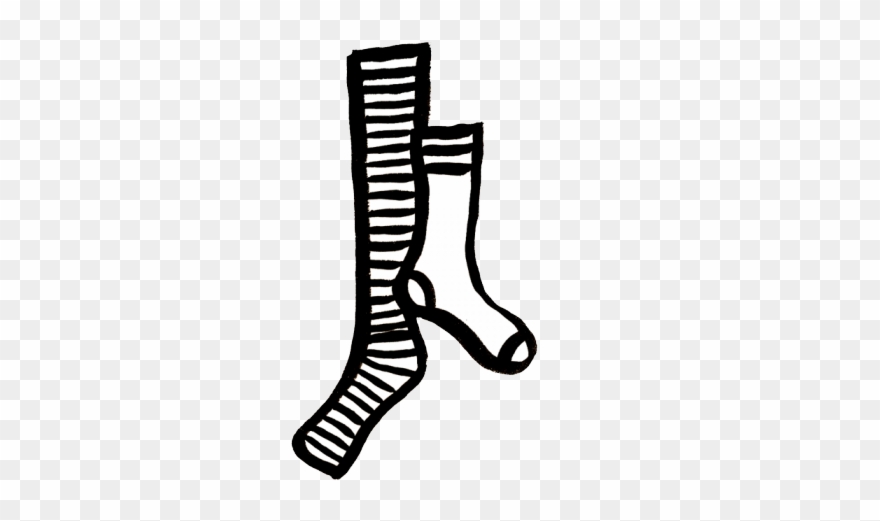 Socks Clipart Mismatched Sock - Sock - Png Download