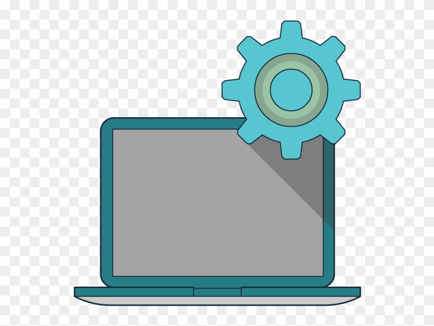 Image Of Dental Software Laptop Clipart
