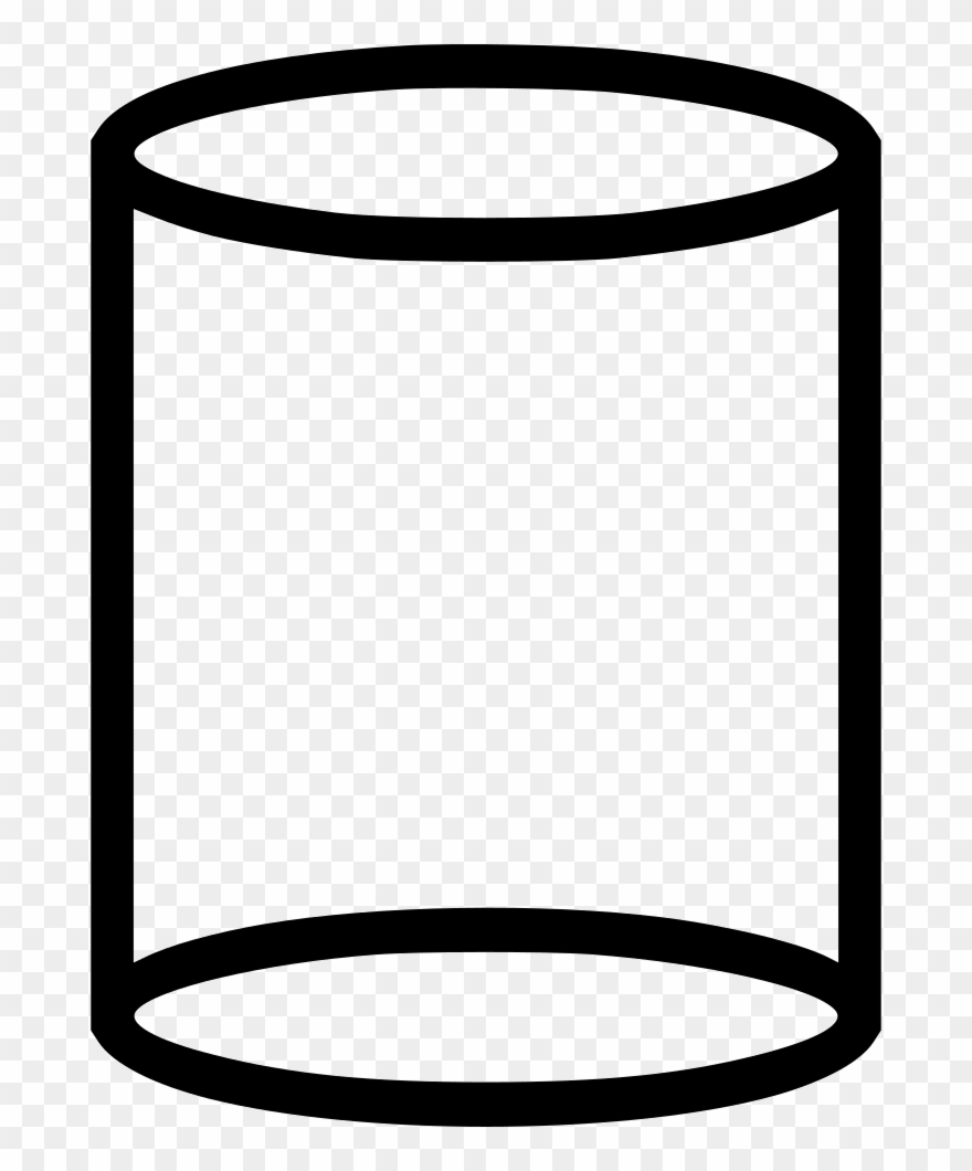 Cube Clipart Cylinder Shape - Cylinder Icon Png Transparent Png