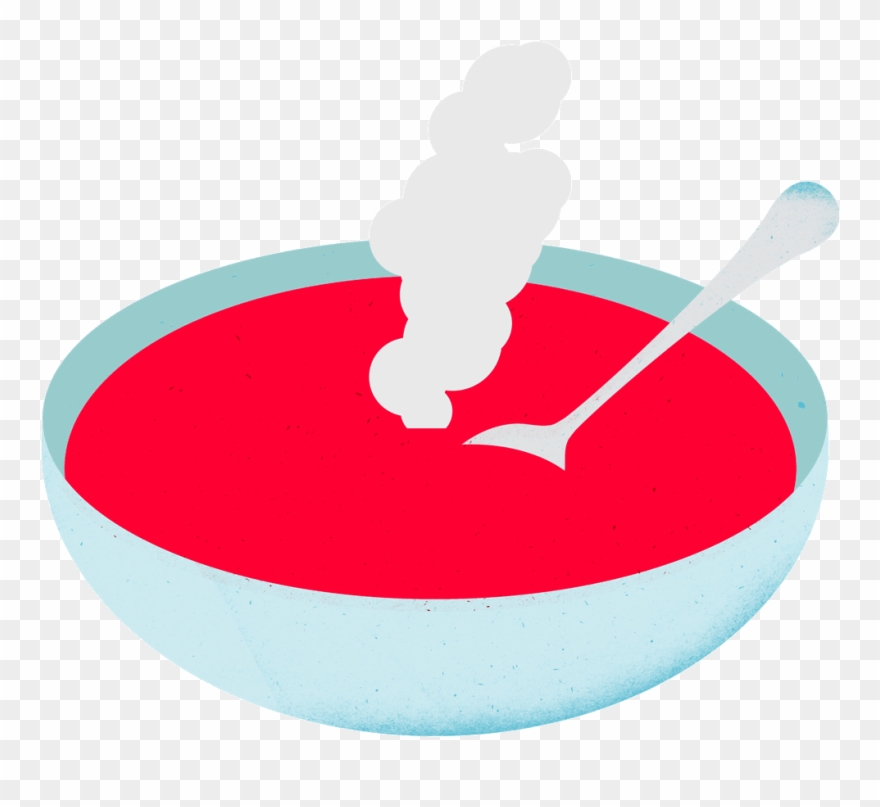 Tomatoketchupsplat Kettle Emptybowlwithsoup - Canoeing Clipart