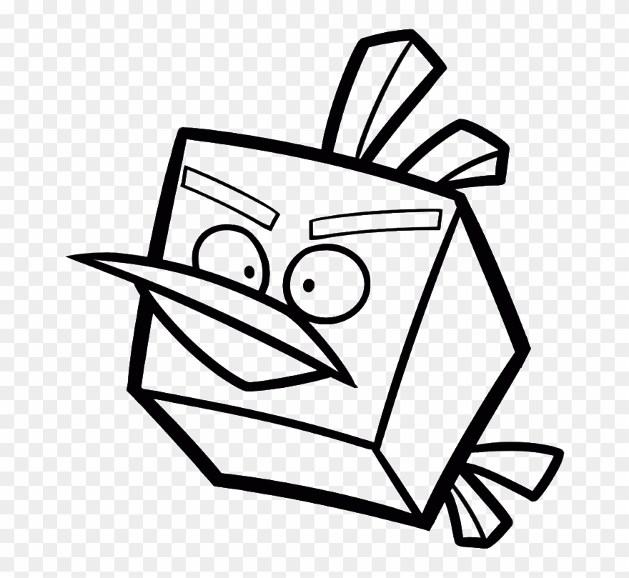 Blue Bird And His Friends Coloring Page - Angry Birds Space Colouring Clipart