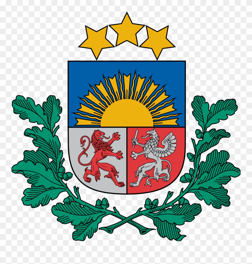 Coat Of Arms Latvia Clipart