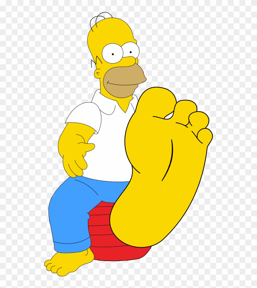 Homer Simpson Shows His Foot By Skippy1989-da3rg0v - Simpson Feet Clipart