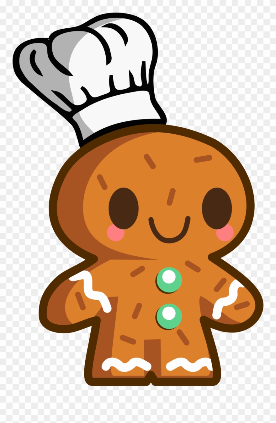 Whisk Vector - Merry Christmas Gingerbread Man Clipart
