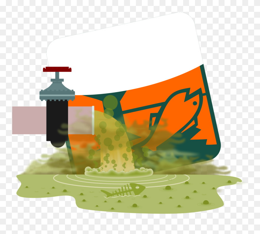 File - Water Pollution - Svg - Water Pollution Png Clipart