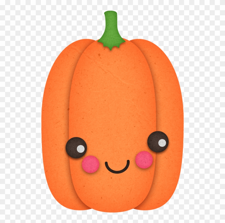 Pumpkin Orange Smiling - Food Clipart