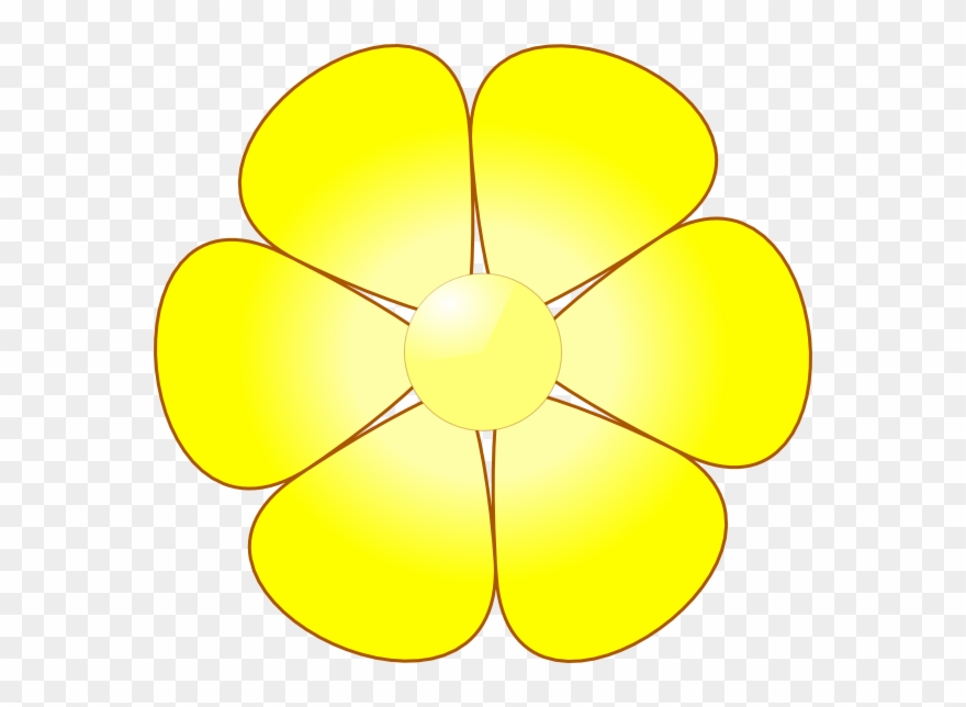 This Free Clip Arts Design Of Yellow Flower - Png Download