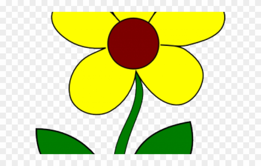 Yellow Flower Clipart 4 Flower - Flower Yellow Clip Art - Png Download
