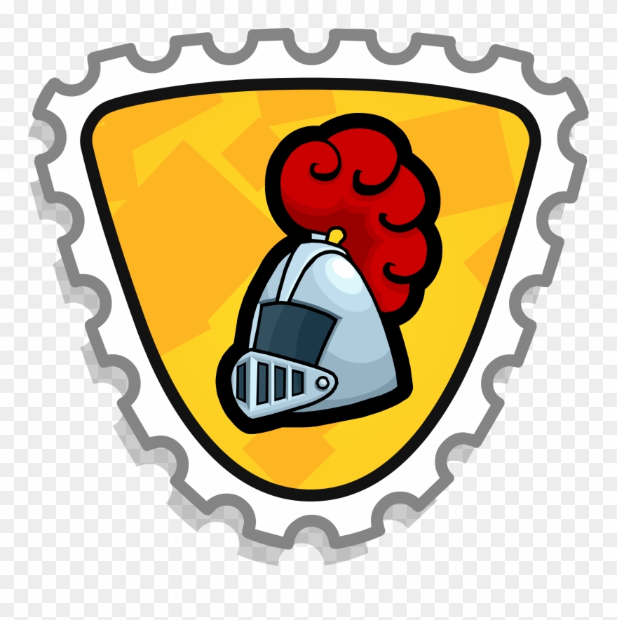 Noble Knight Stamp Hard - Logo Stamp Club Penguin Clipart