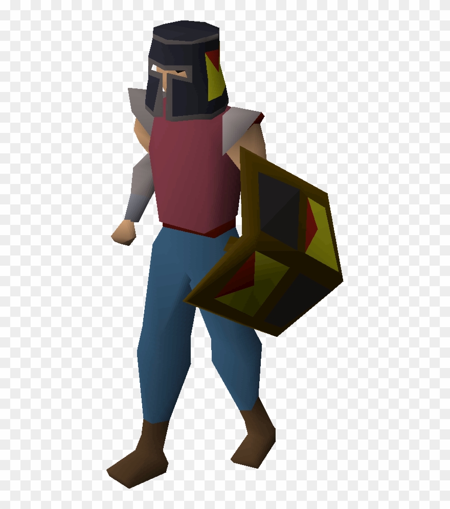 Black Armour Equipped - White Unicorn Mask Osrs Clipart