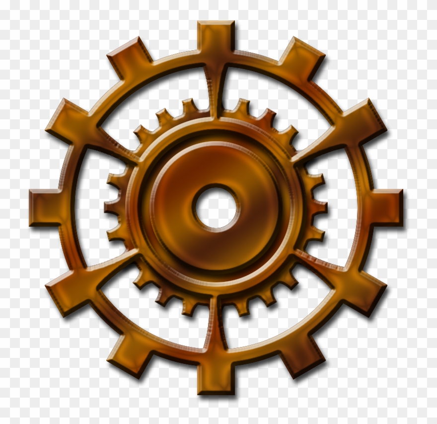 Metal Gear Clipart Steam Punk - Steampunk Cog Art Transparent - Png Download