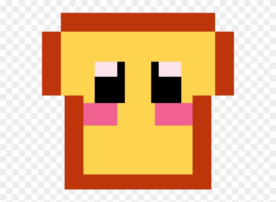 Kawii Toast By Wacky-wolf - Maçã Dourada Minecraft Textura Clipart