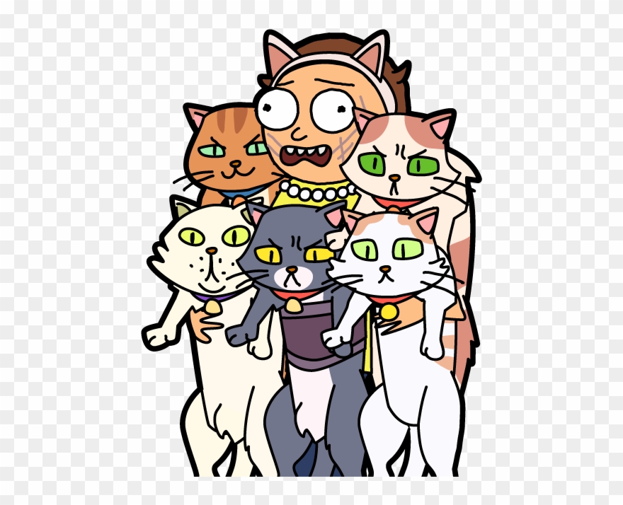 Stray Cat Morty - Pocket Mortys Cat Morty Clipart