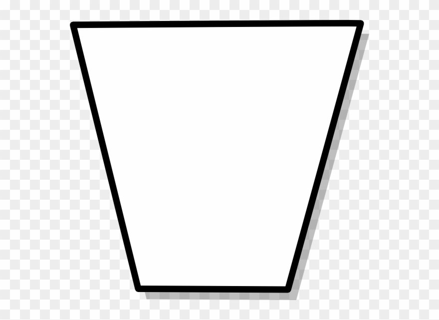 Free Vector Trapezium Flowchart Symbol Clip Art - Wheel Of Fortune Blank Wedge - Png Download