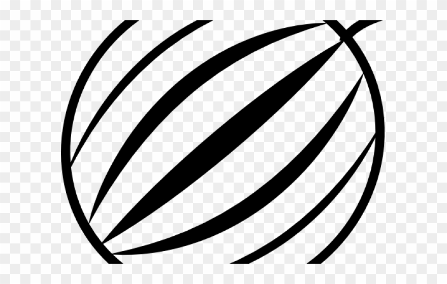 Watermelon Black And White Clipart