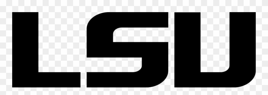 Collection Of Black And White High - Lsu Logo Png White Clipart