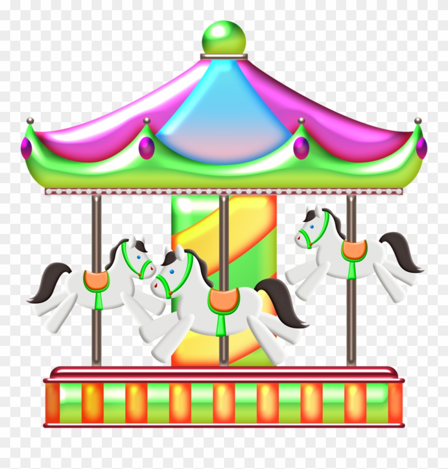 Circo & Palhaço E Parque - Carousel Clipart