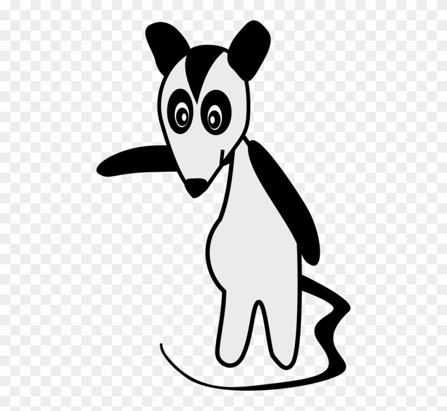 Vector Graphics - Desenho De Gambá Clipart