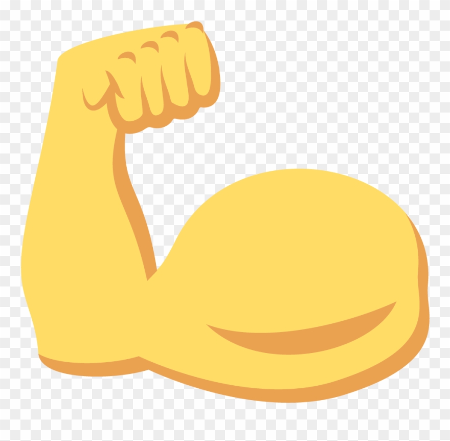 Similiar Flexing Arm Emoji Keywords - Muscle Emoji Clipart