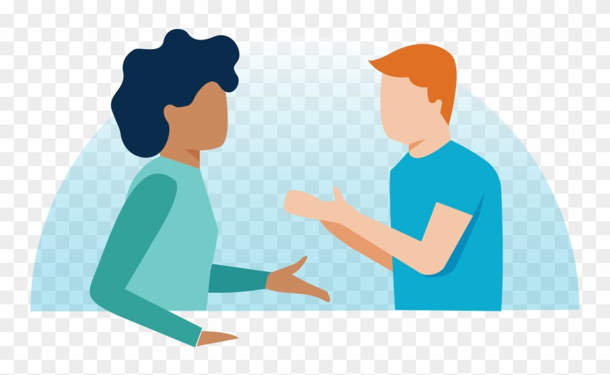 Image Free Conversation Between Two People Clipart - Illustration - Png Download