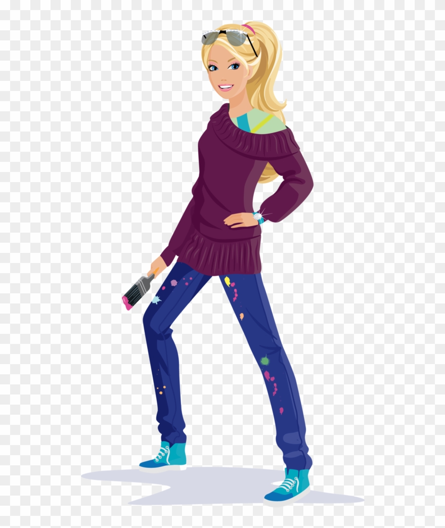 19 Barbie Banner Free Library Plate Huge Freebie Download - Tense Revision Present And Past Clipart