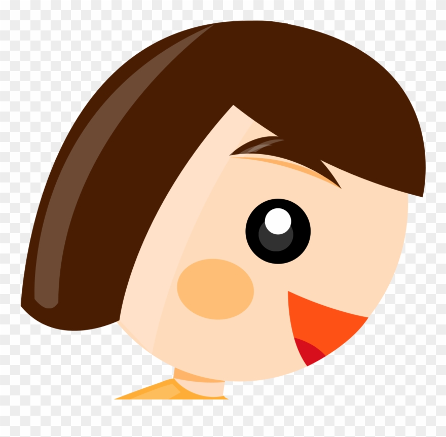 Cute Girl Blush - Girl Running Clip Art - Png Download