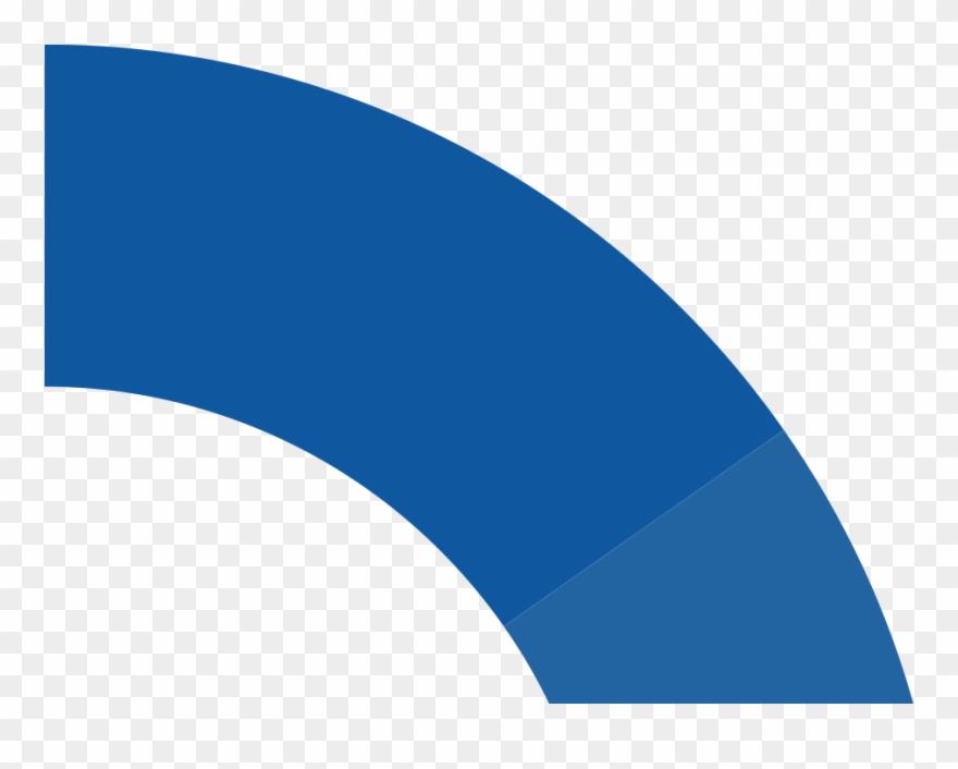 Blue Semi-circle - Perfectserve, Inc. Clipart