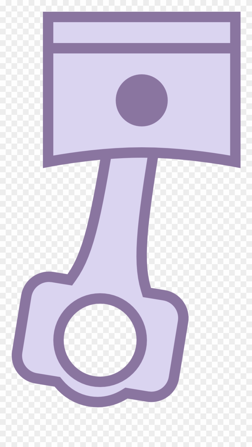This Logo Represents A Piston And Is Made Up Of A Rectangle - Cartoon Clipart