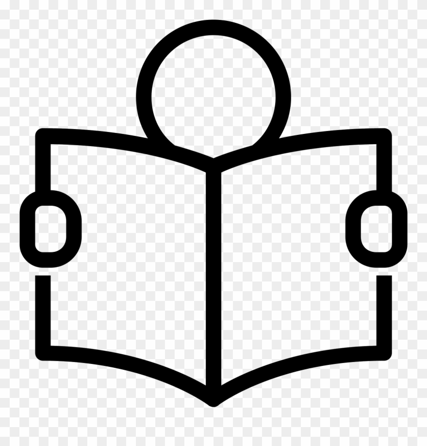 A Circle Is At The Top Of The Icon, Representing A - Reading Icon Clipart