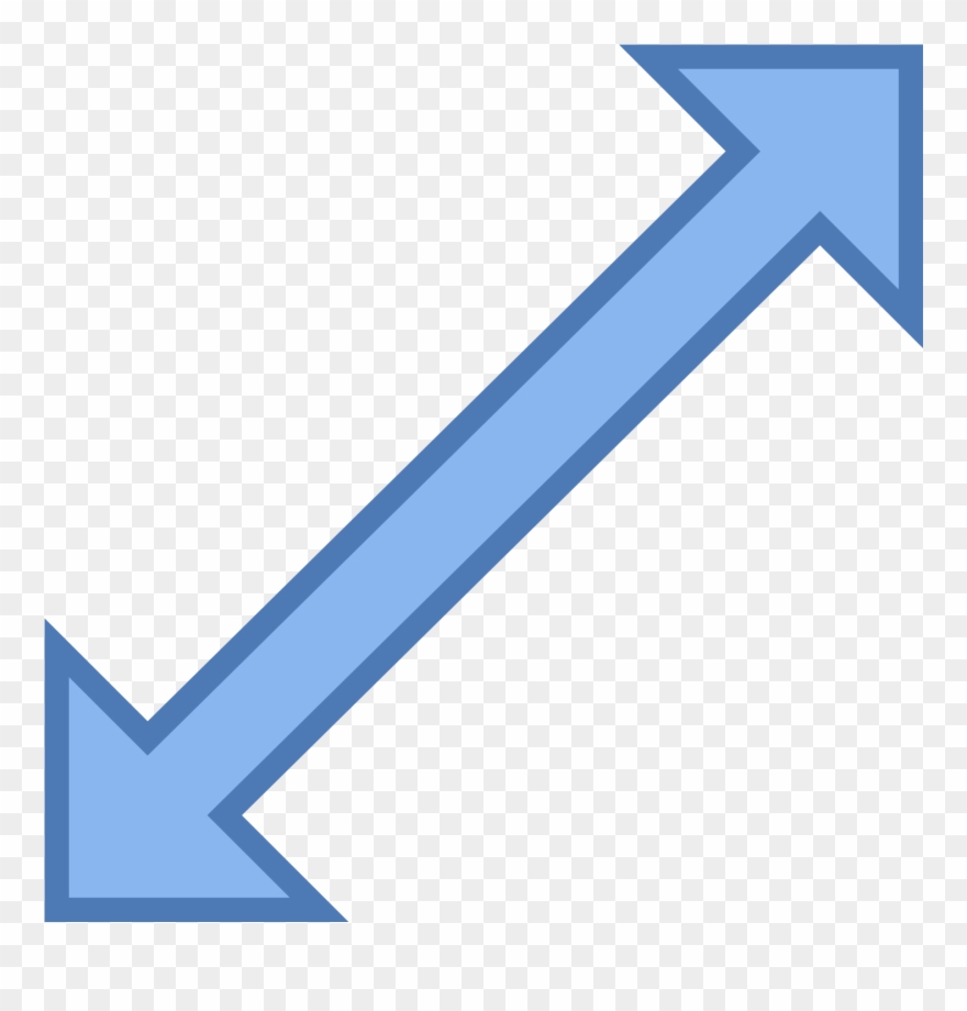 7 - Diagonal Movement - Expand Icon Clipart