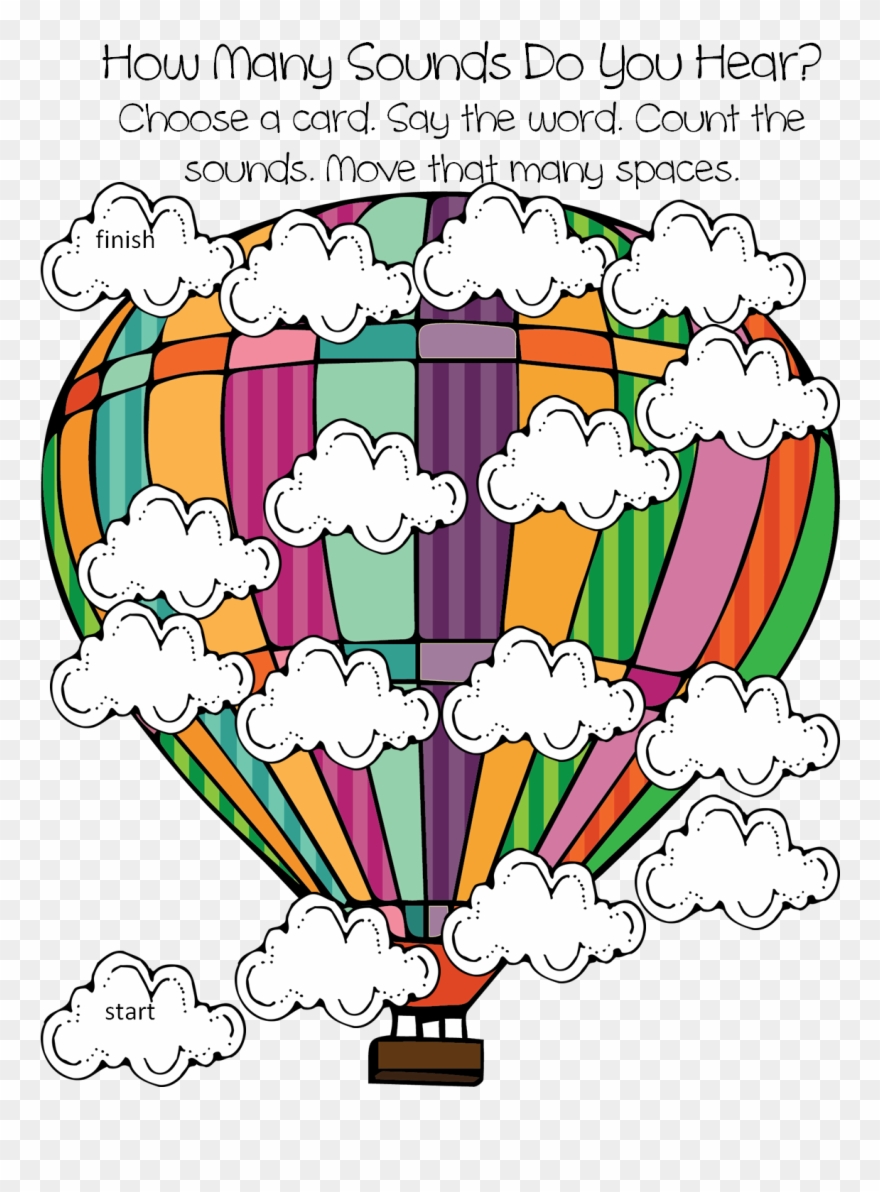 Counting Phonemes Partner Game, Word Cards Included - Reading Clipart