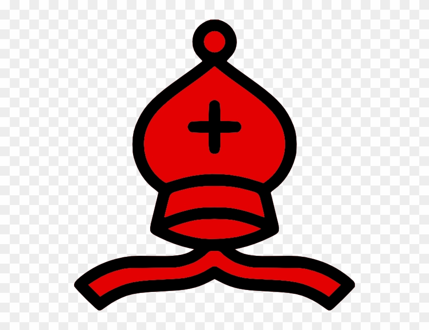 Fairytale Clipart Tall Tale - Red Bishop Chess Piece - Png Download