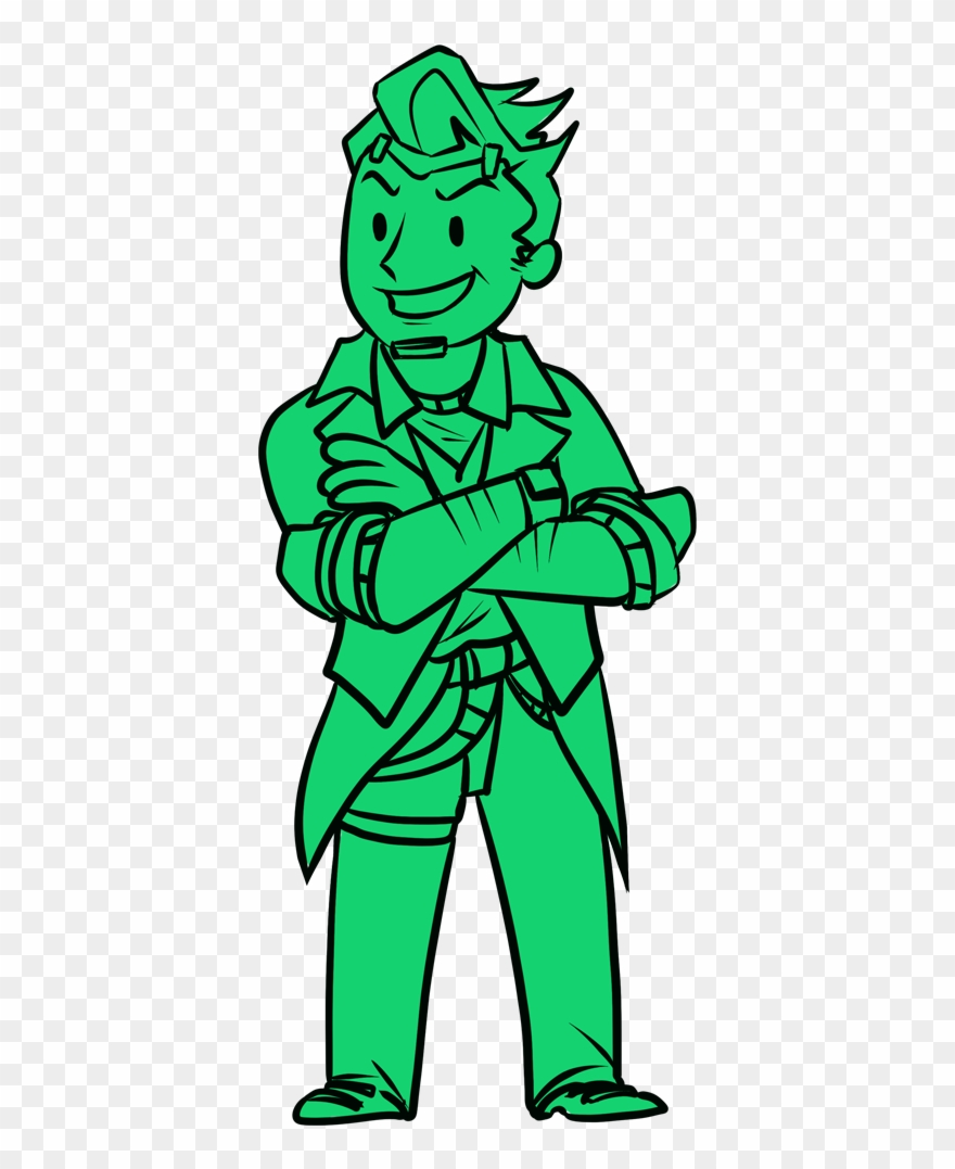 Vault Boy Png Radioactive Vault Boy Know Your Meme - Handsome Jack Vault Boy Clipart