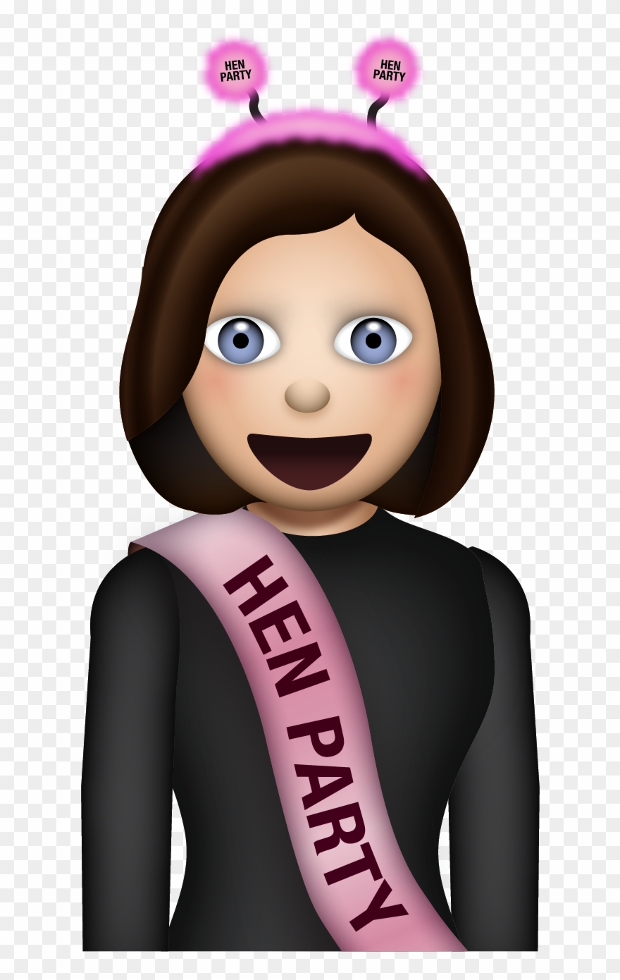 The Best Friend Hen Emoji - Hen Do Emoji Clipart