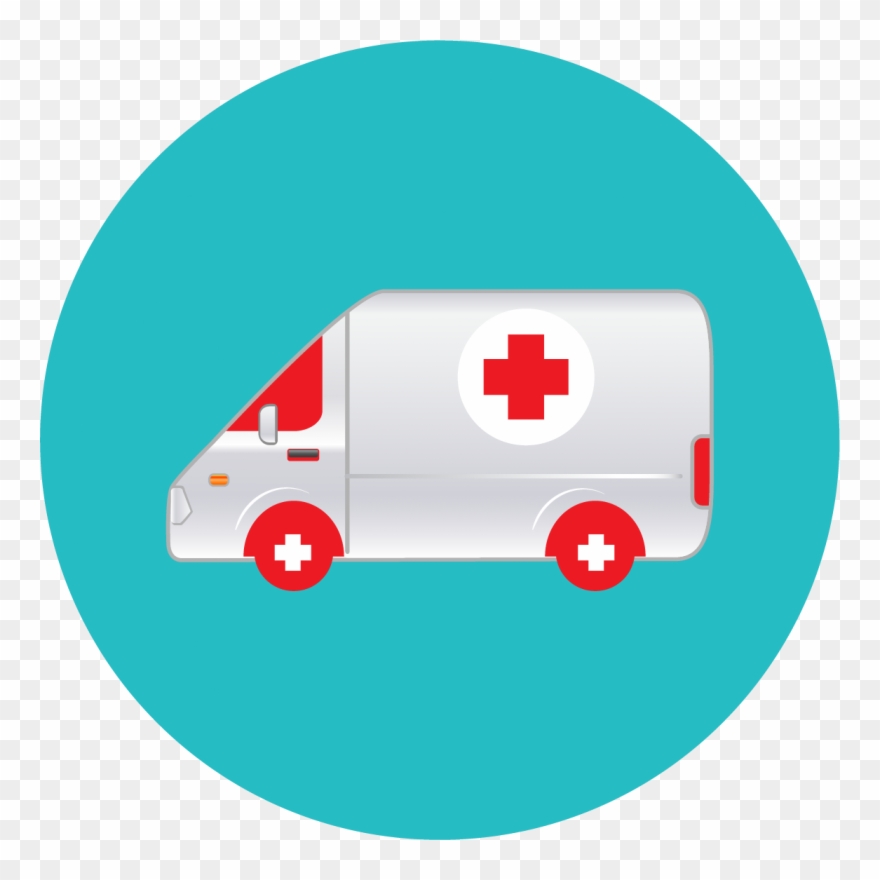 Image Free Ambulance Vector Top View - Icono Ambulancia Png Clipart